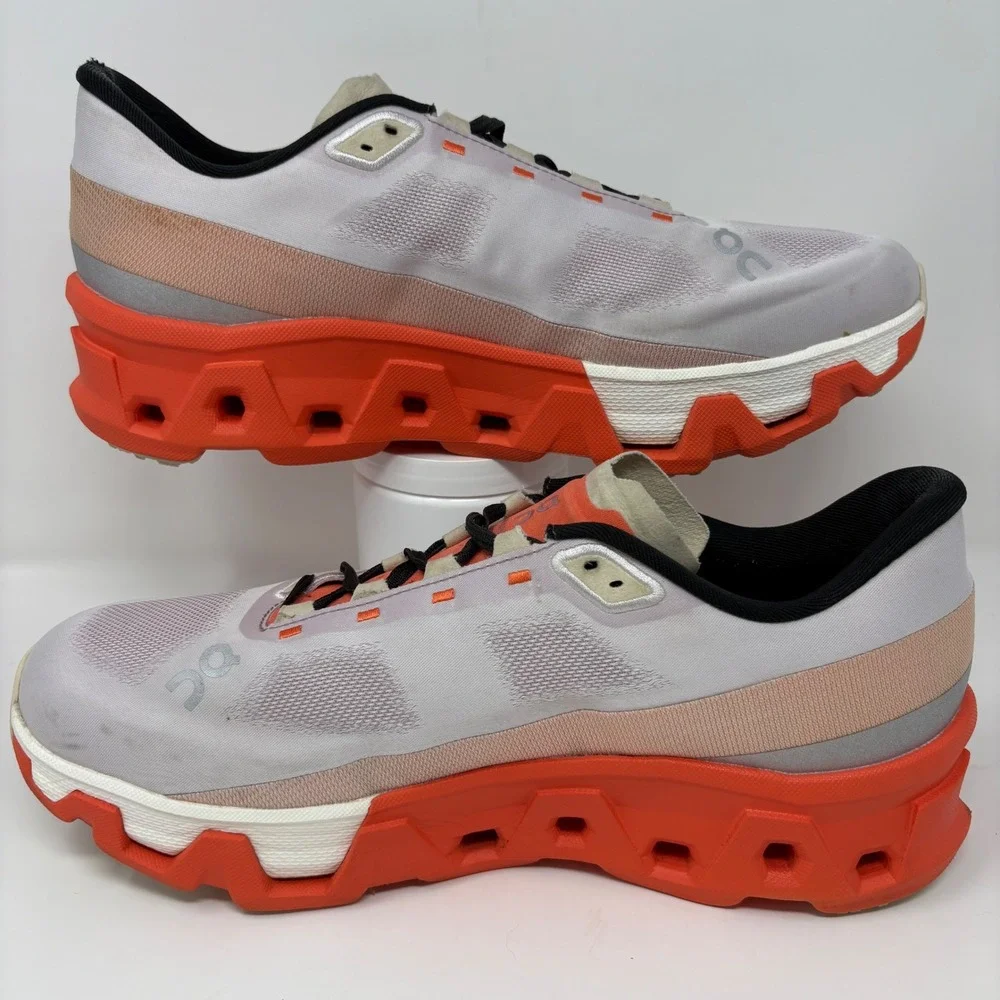 On Cloudmonster Hyper Men's Size 12 Orange White Running Shoes (3ME10131906)